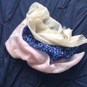 Floral and Plaid Bandana Set